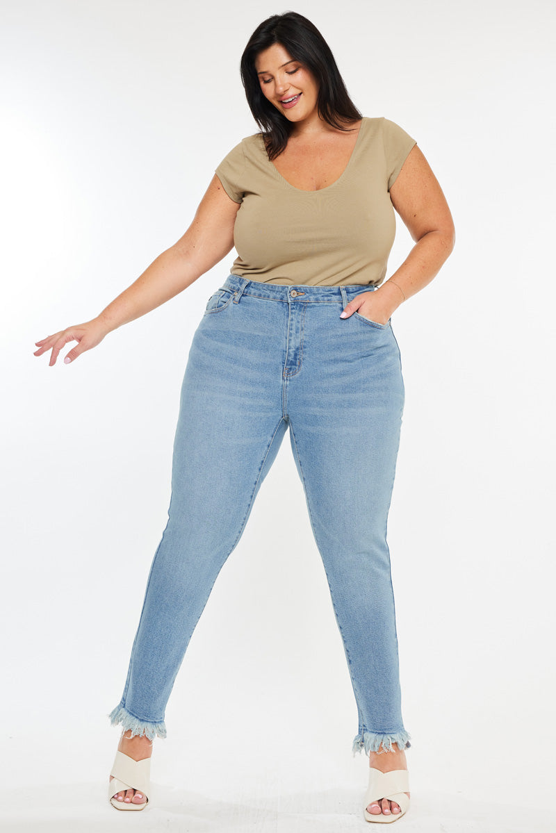 Val High Rise Cigarette Leg Jeans (Plus Size) - Official Kancan USA