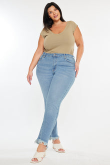  Val High Rise Cigarette Leg Jeans (Plus Size) - Official Kancan USA