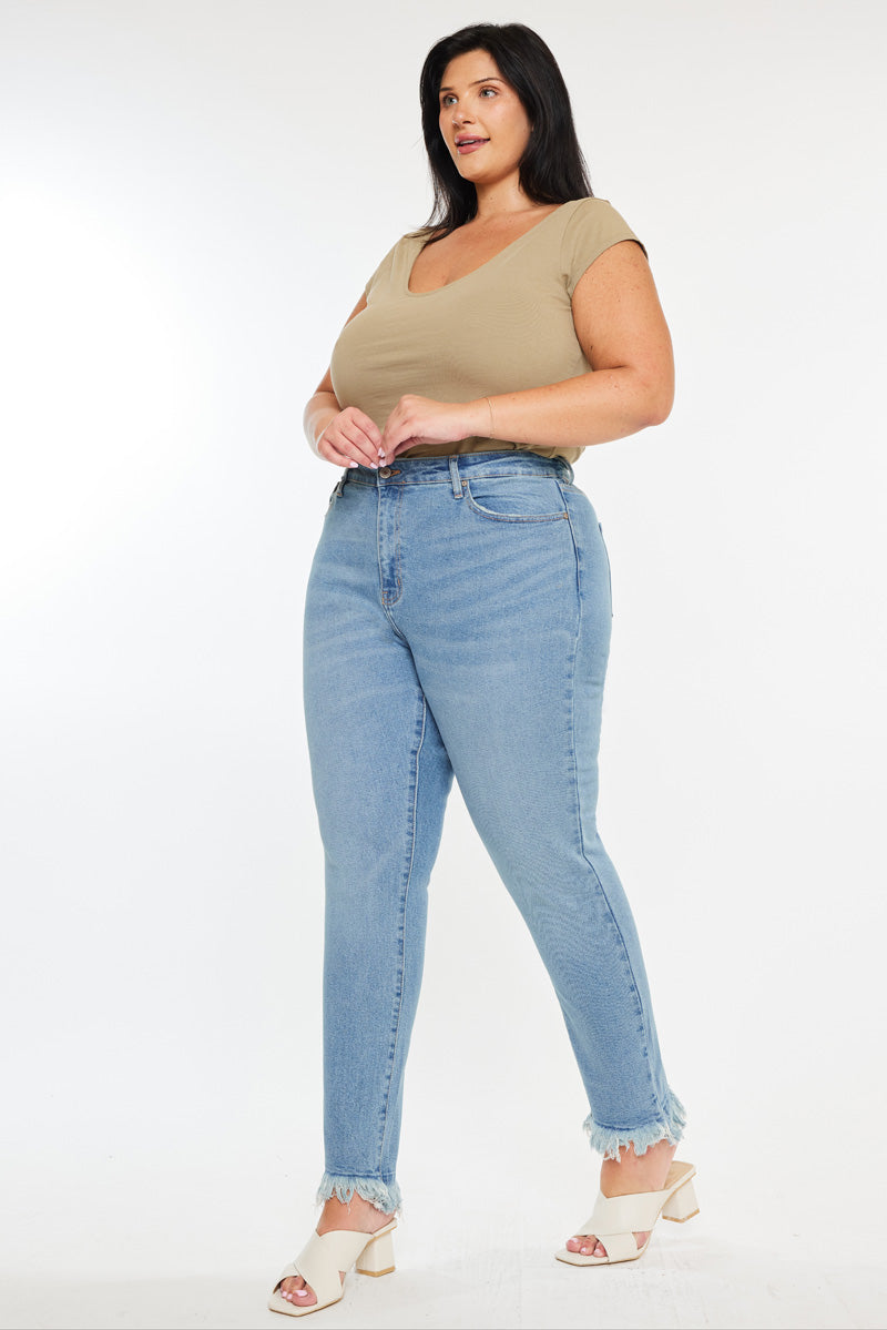 Val High Rise Cigarette Leg Jeans (Plus Size) - Official Kancan USA