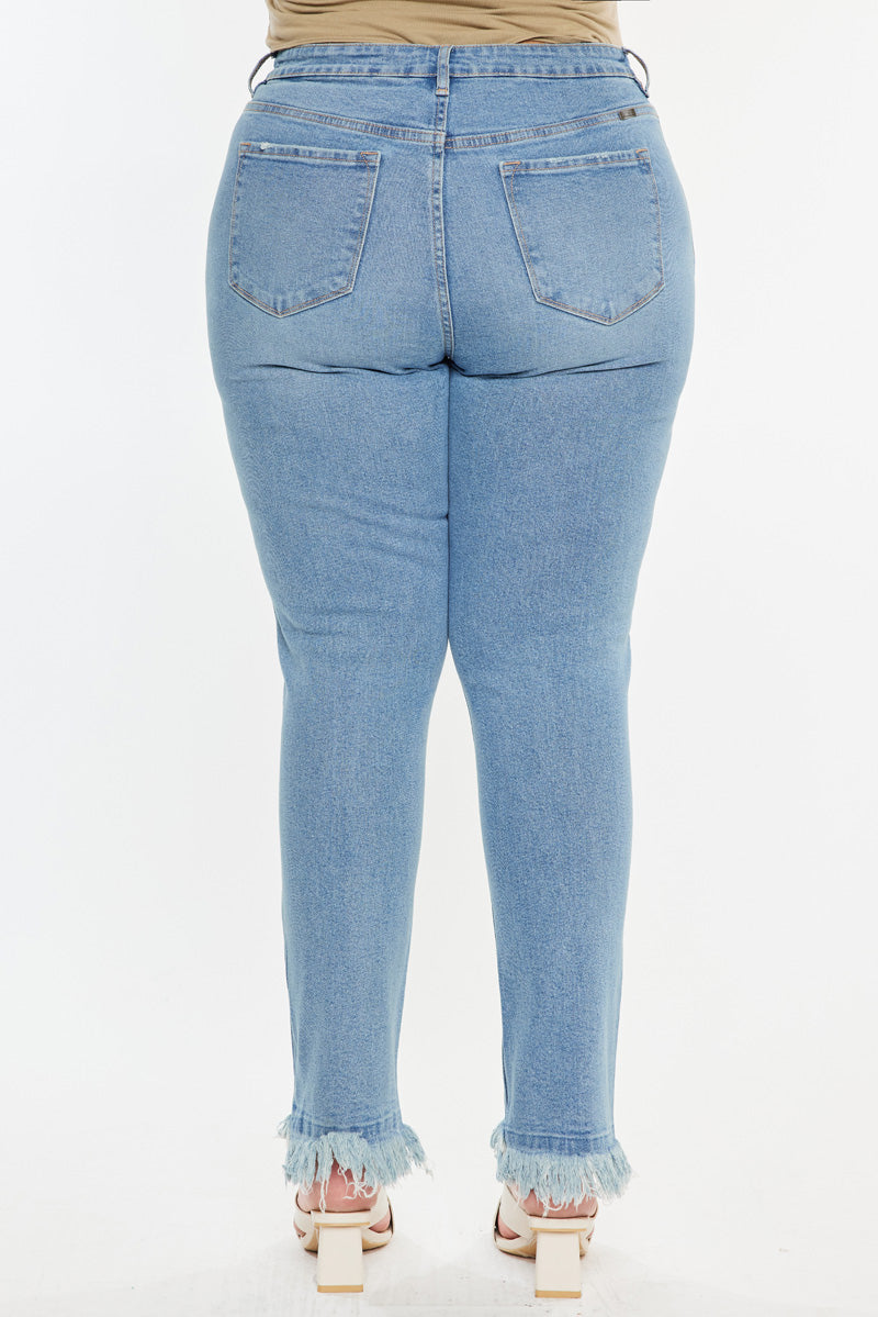 Val High Rise Cigarette Leg Jeans (Plus Size) - Official Kancan USA