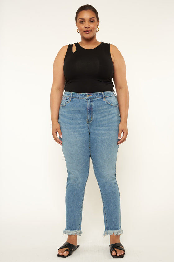 Val High Rise Cigarette Leg Jeans (Plus Size) - Official Kancan USA