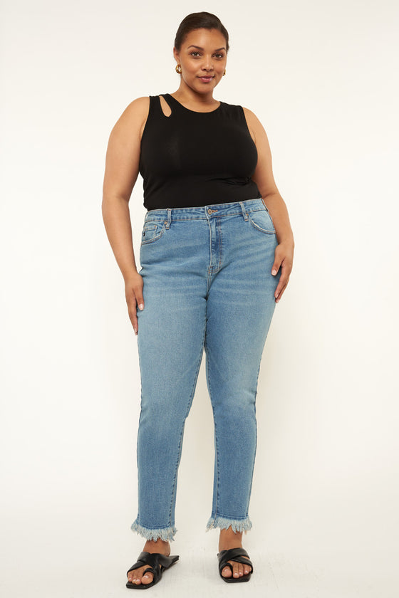 Val High Rise Cigarette Leg Jeans (Plus Size) - Official Kancan USA