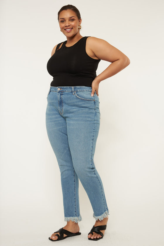 Val High Rise Cigarette Leg Jeans (Plus Size) - Official Kancan USA