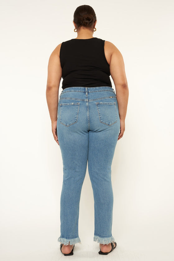 Val High Rise Cigarette Leg Jeans (Plus Size) - Official Kancan USA