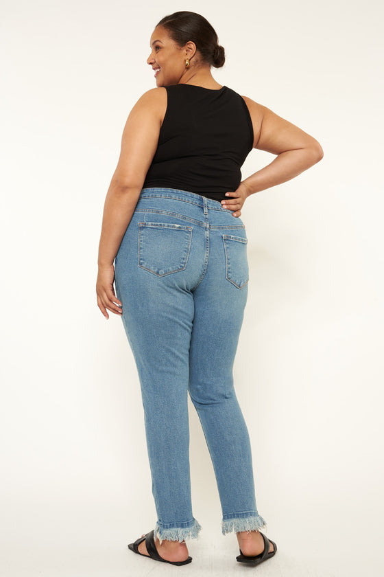 Val High Rise Cigarette Leg Jeans (Plus Size) - Official Kancan USA