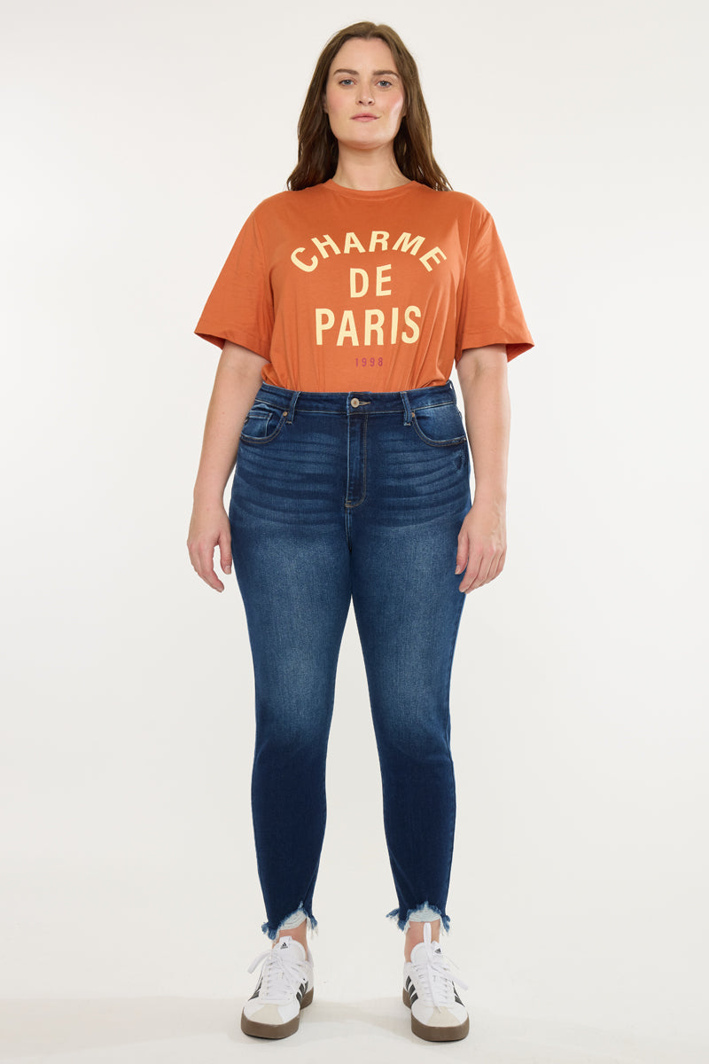 Lucero High Rise Ankle Skinny Jeans (Plus Size)