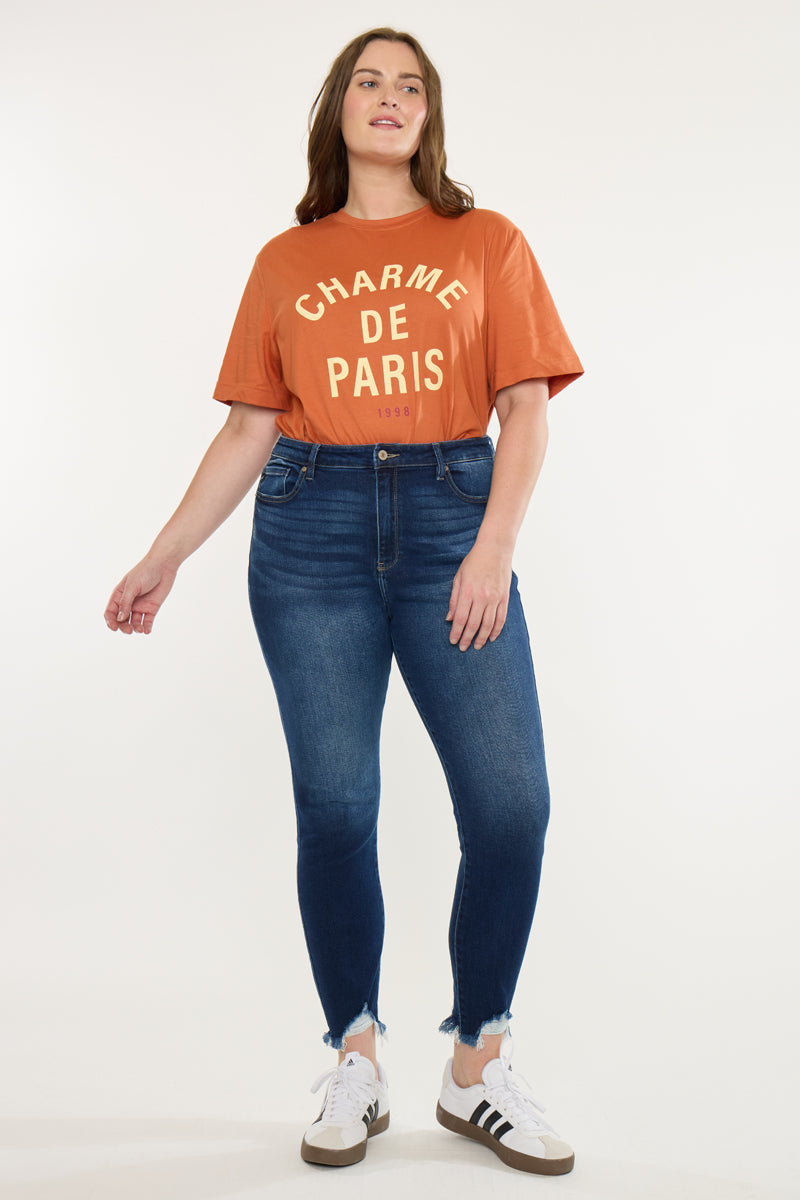 Lucero High Rise Ankle Skinny Jeans (Plus Size)