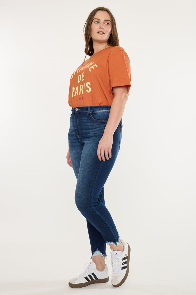 Lucero High Rise Ankle Skinny Jeans (Plus Size)