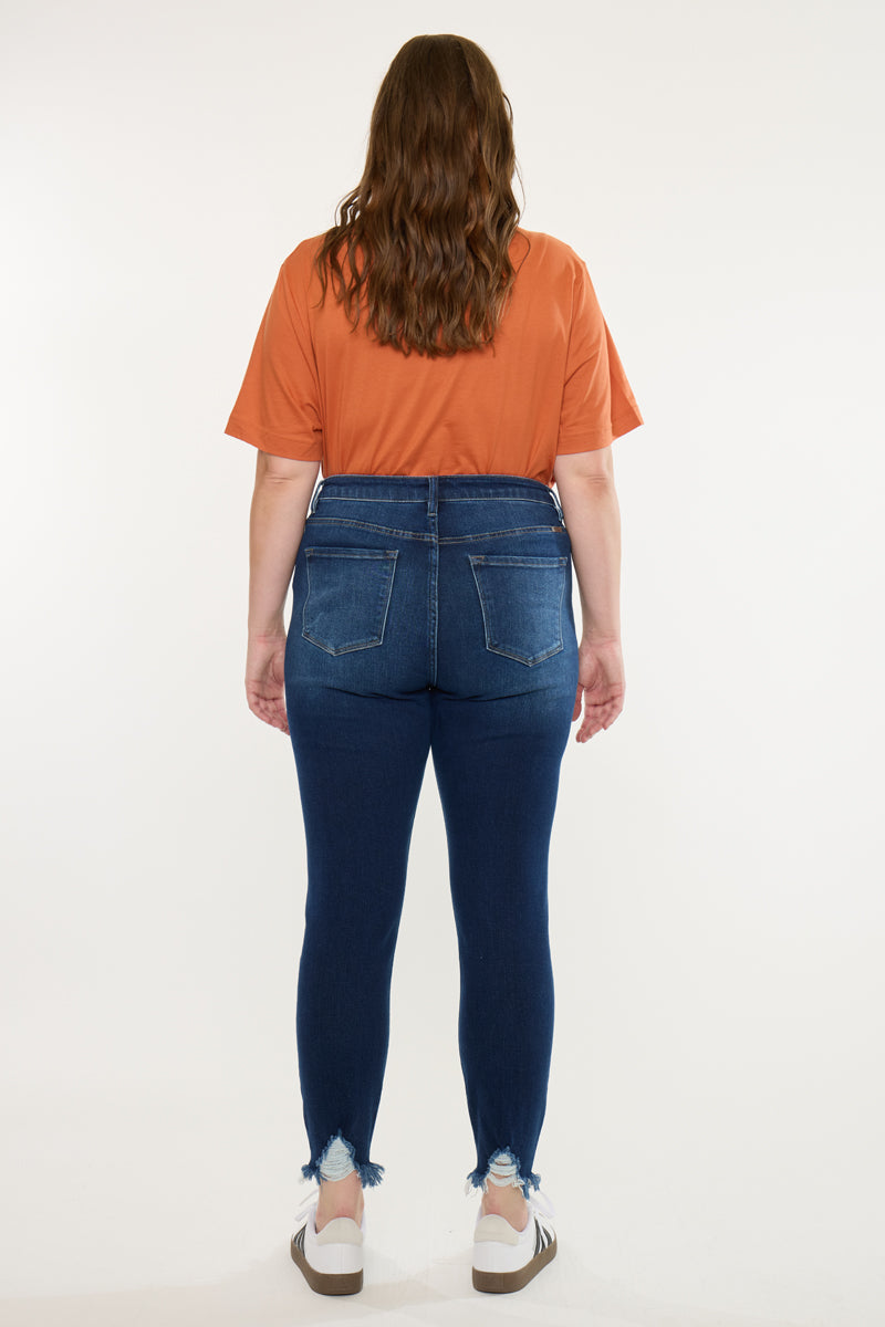 Lucero High Rise Ankle Skinny Jeans (Plus Size)