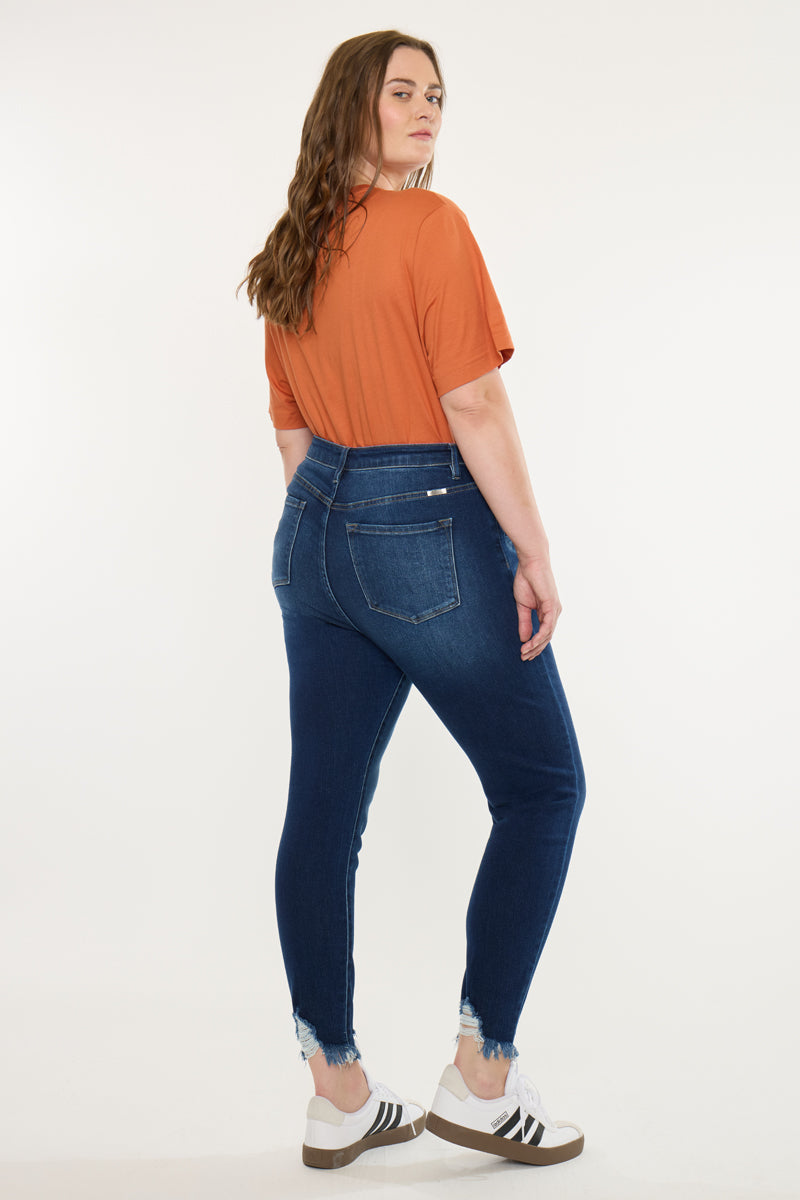 Lucero High Rise Ankle Skinny Jeans (Plus Size)
