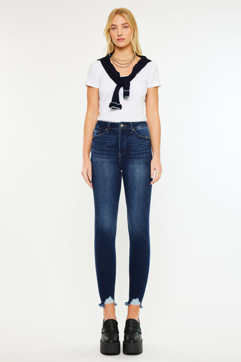 Maria High Rise Ankle Skinny Jeans - Official Kancan USA