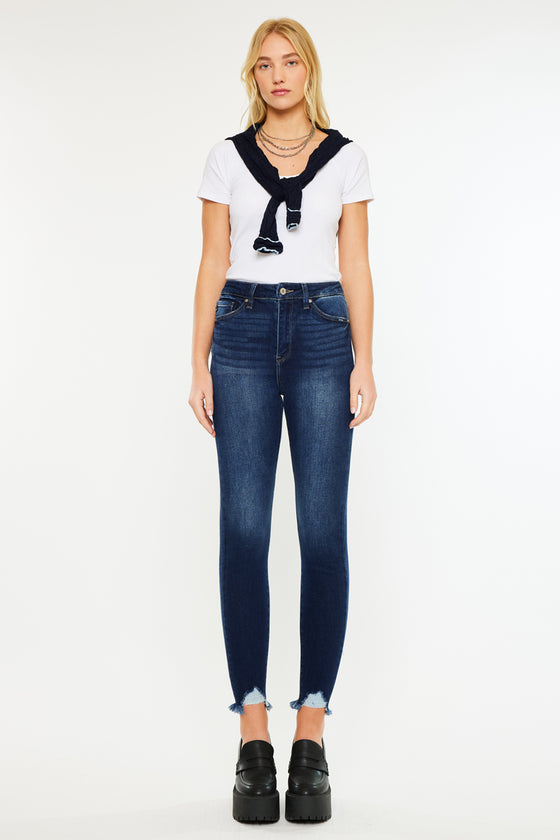 Maria High Rise Ankle Skinny Jeans - Official Kancan USA