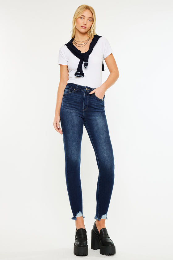 Maria High Rise Ankle Skinny Jeans - Official Kancan USA