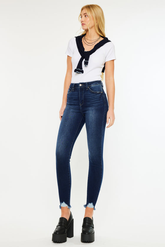 Maria High Rise Ankle Skinny Jeans - Official Kancan USA