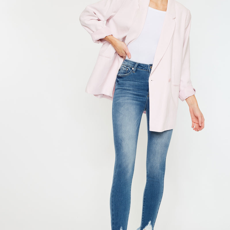 Maria High Rise Ankle Skinny Jeans - Official Kancan USA