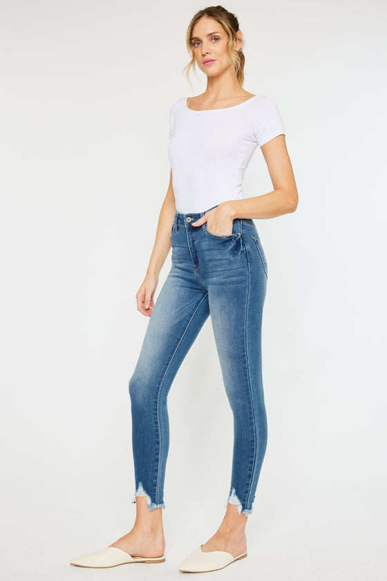 Maria High Rise Ankle Skinny Jeans - Official Kancan USA