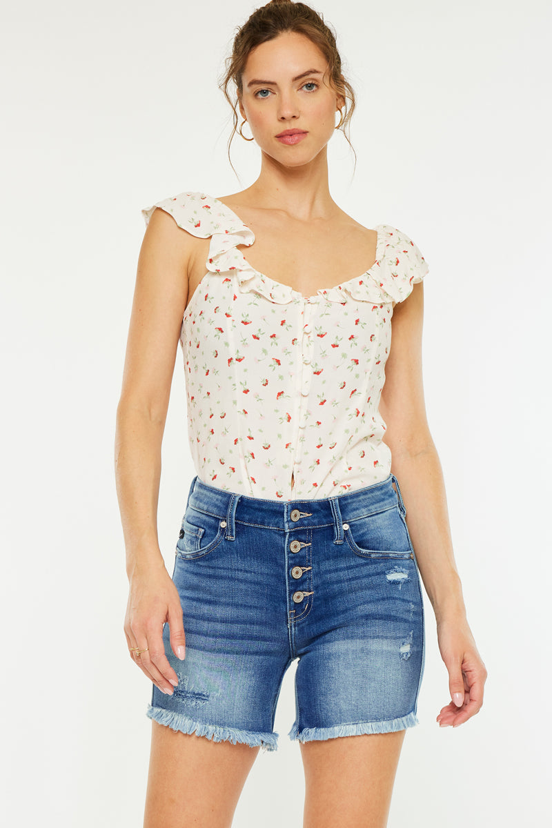Justine Mid Rise Shorts - Official Kancan USA