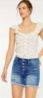 Justine Mid Rise Shorts - Official Kancan USA