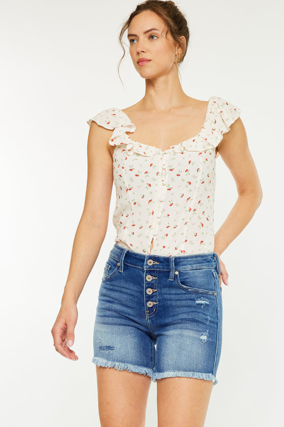 Justine Mid Rise Shorts - Official Kancan USA