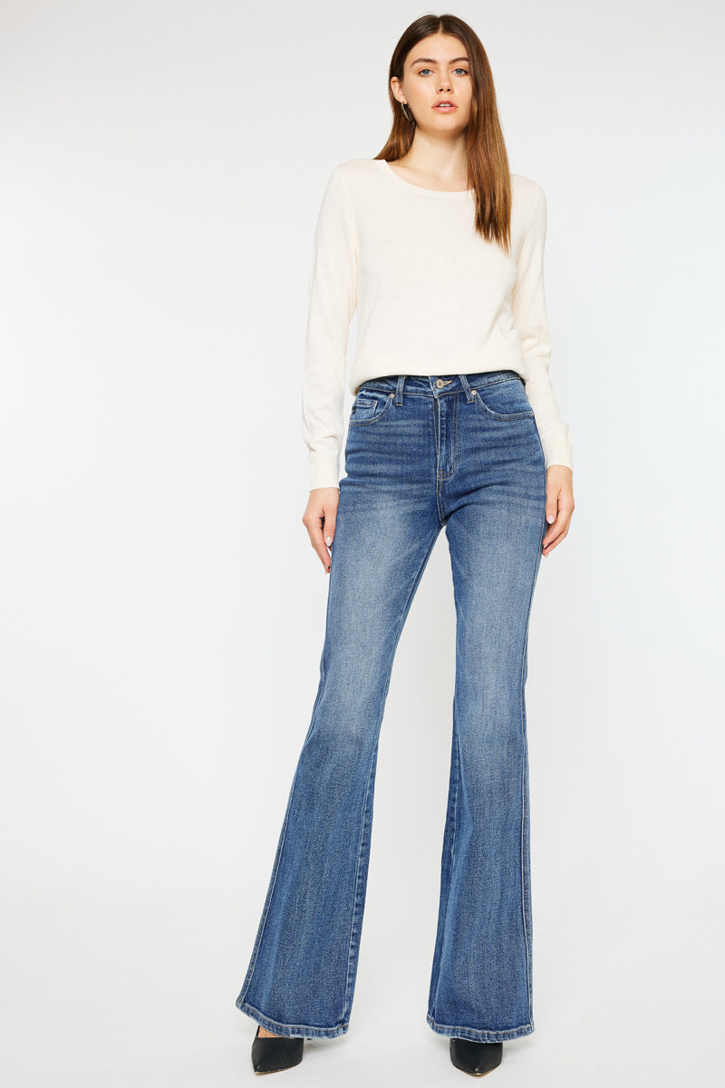 Luke High Rise Flare Jeans – Kancan USA