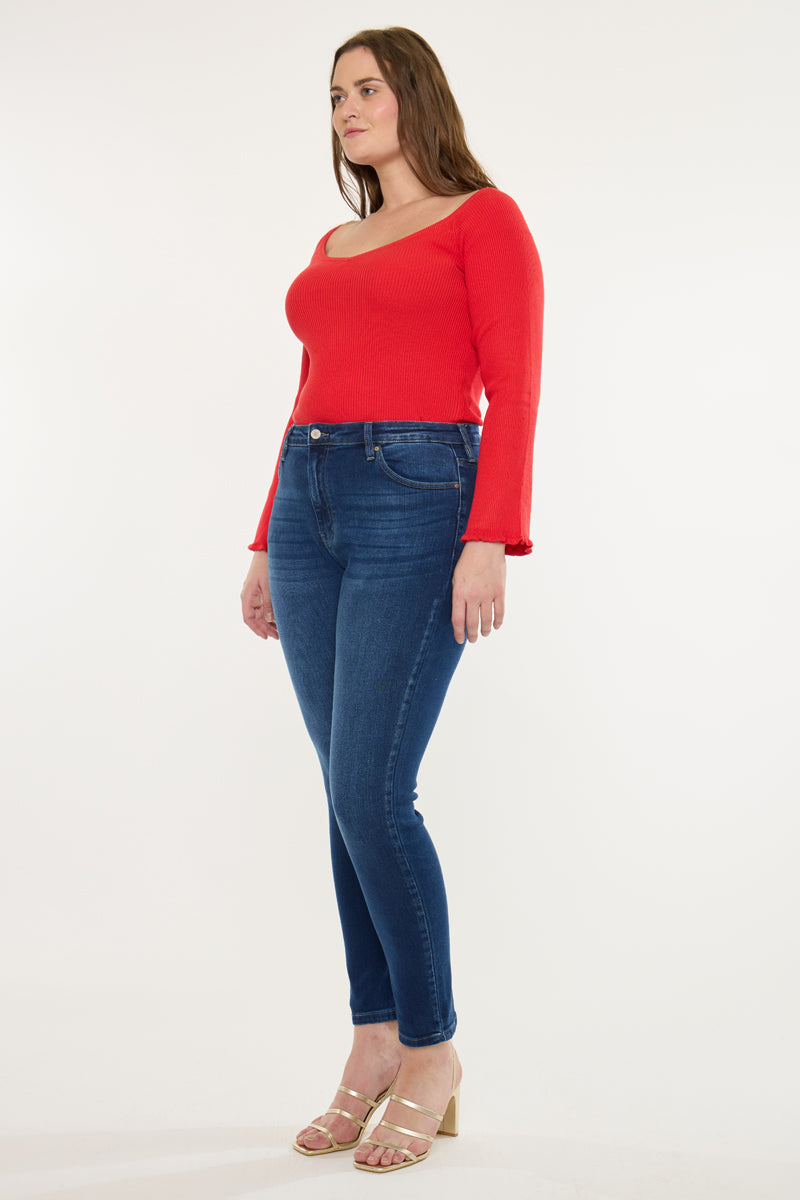 Klarissa  High Rise Super Skinny Jeans  (Plus Size)