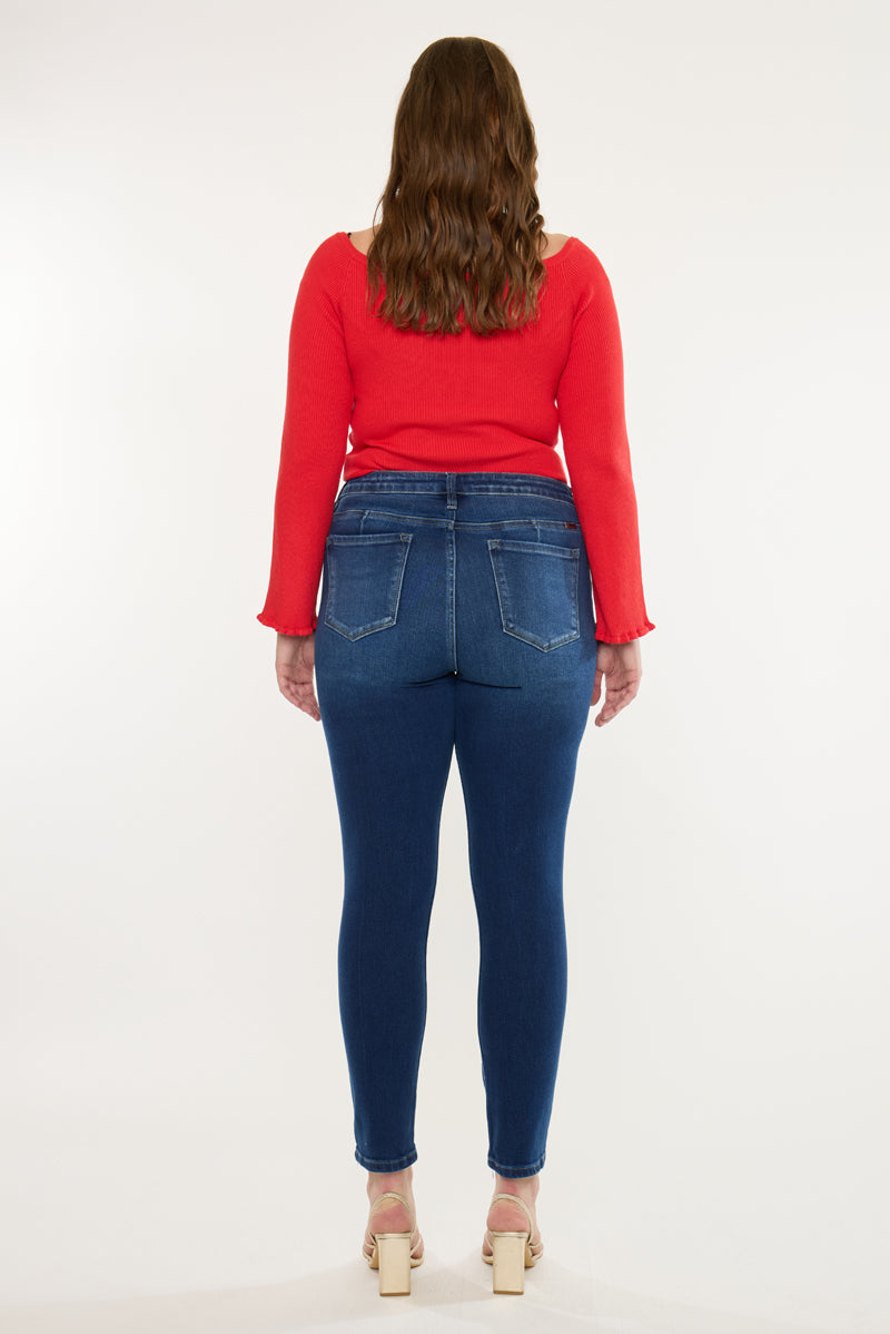 Klarissa  High Rise Super Skinny Jeans  (Plus Size)