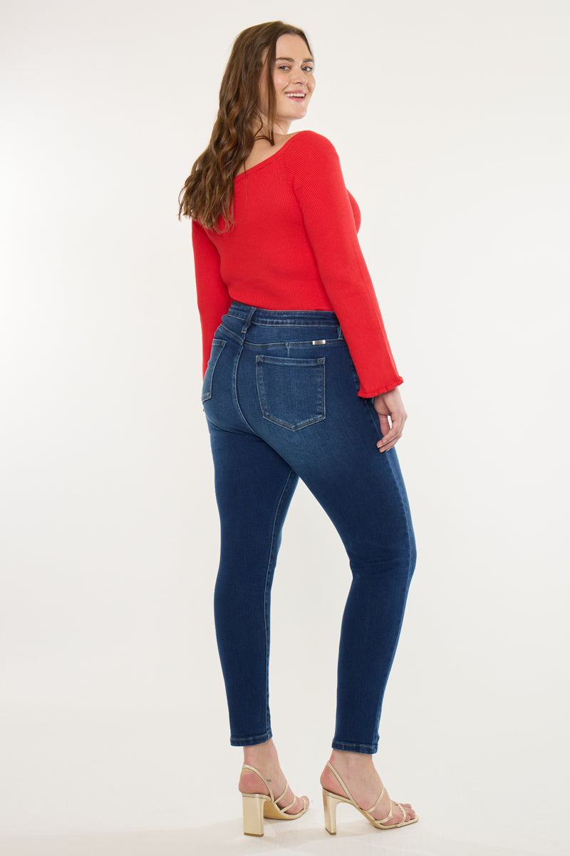 Klarissa  High Rise Super Skinny Jeans  (Plus Size)