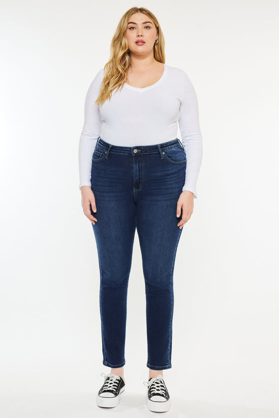 Klarissa  High Rise Super Skinny Jeans  (Plus Size) - Official Kancan USA