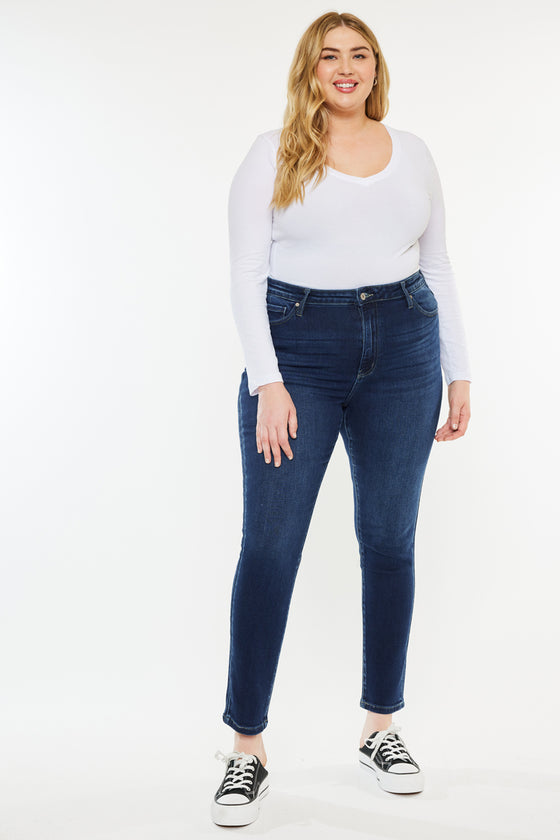 Klarissa  High Rise Super Skinny Jeans  (Plus Size) - Official Kancan USA