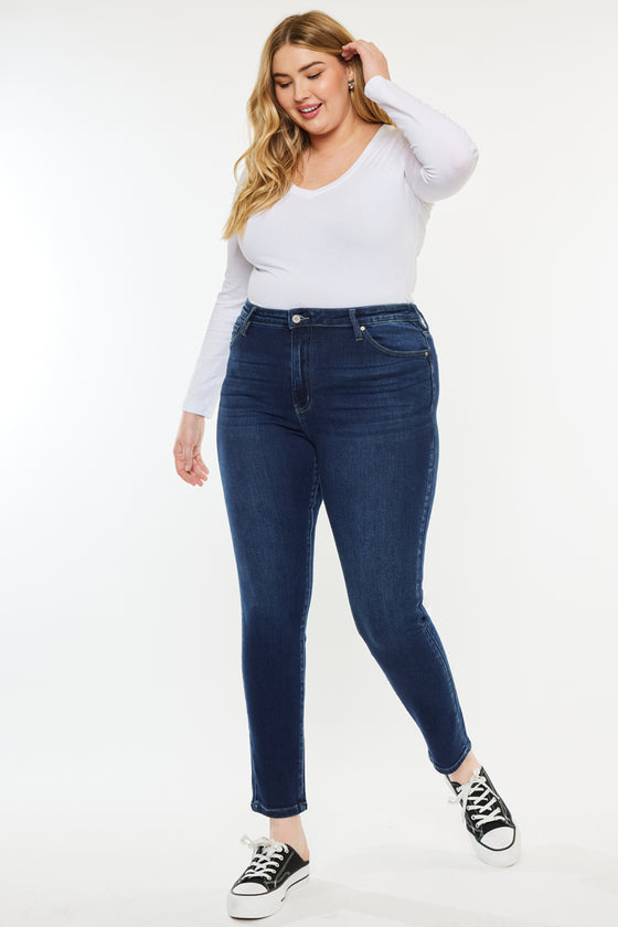 Klarissa  High Rise Super Skinny Jeans  (Plus Size) - Official Kancan USA