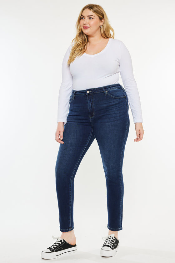 Klarissa  High Rise Super Skinny Jeans  (Plus Size) - Official Kancan USA