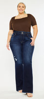 Gill High Rise Flare Jeans (Plus Size) - Official Kancan USA