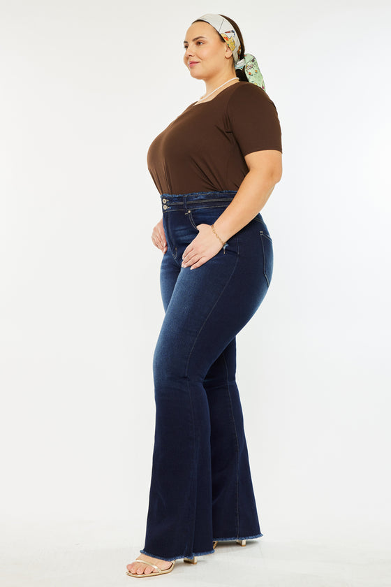 Gill High Rise Flare Jeans (Plus Size) - Official Kancan USA