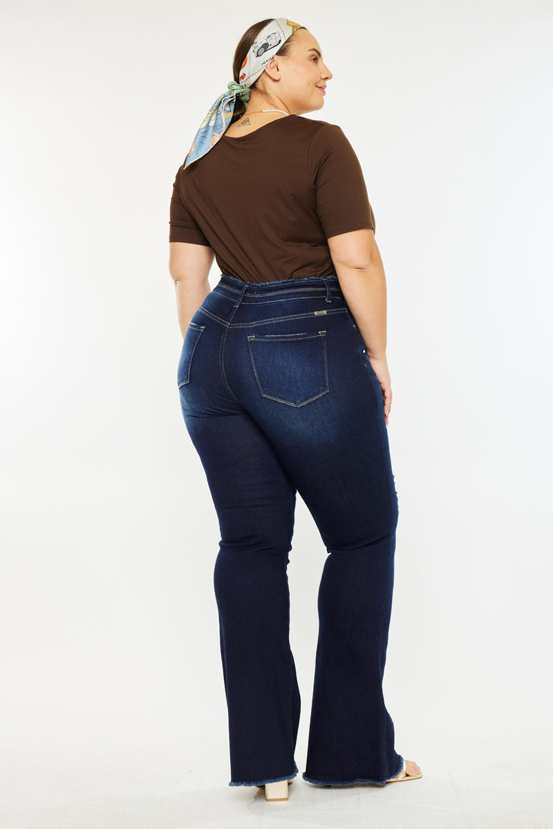 Gill High Rise Flare Jeans (Plus Size) - Official Kancan USA