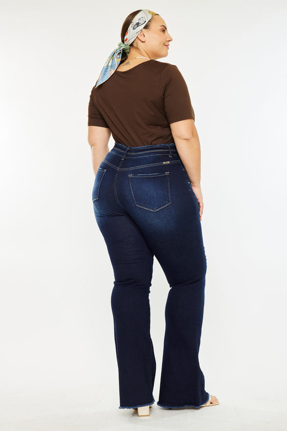 Gill High Rise Flare Jeans (Plus Size) - Official Kancan USA