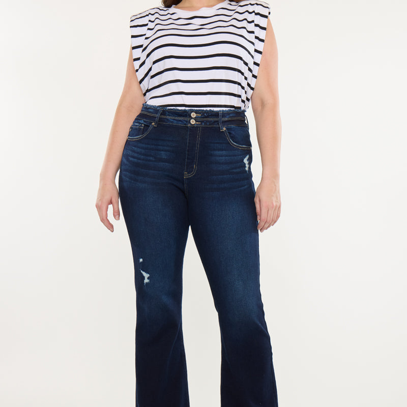 Gill High Rise Flare Jeans (Plus Size)