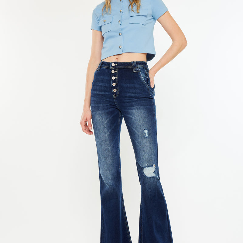 Sian High Rise Flare Jeans - Official Kancan USA