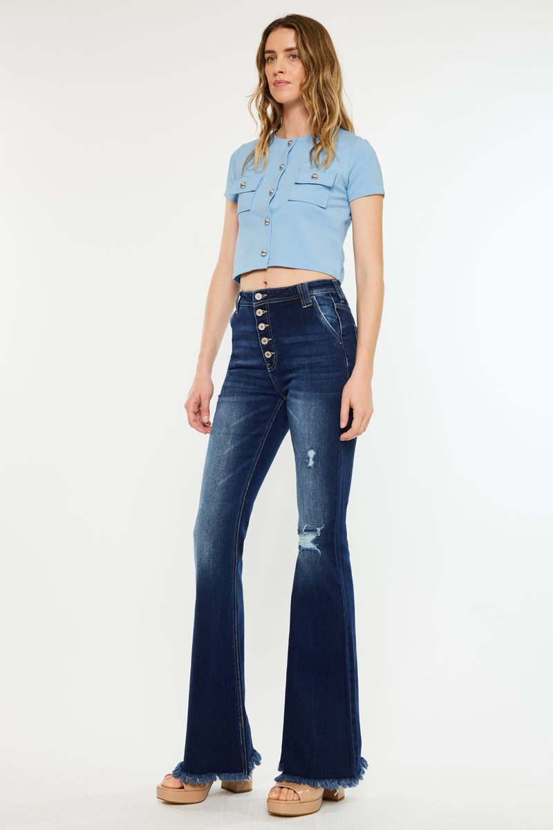 Sian High Rise Flare Jeans – Kancan USA