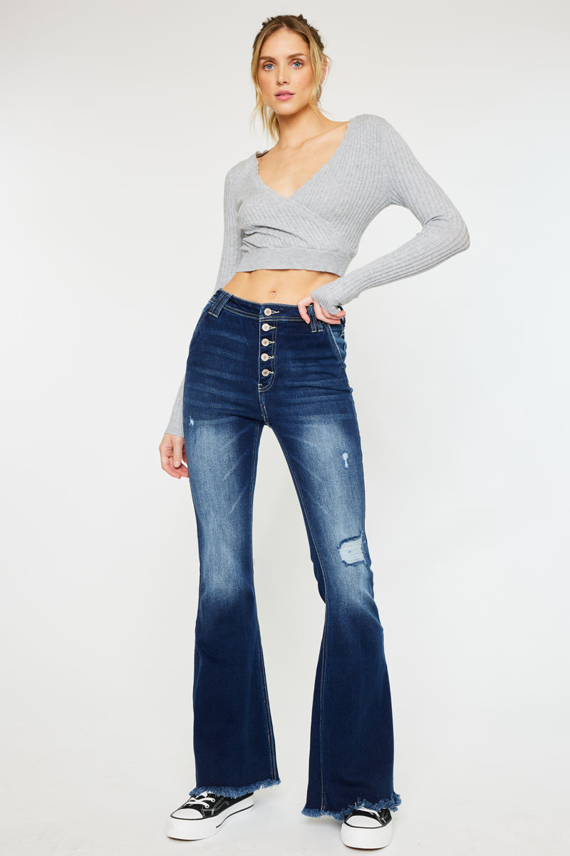 Sian High Rise Flare Jeans - Official Kancan USA