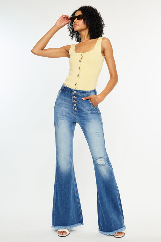 Sian High Rise Flare Jeans - Official Kancan USA