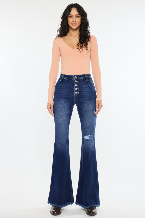 Sianne High Rise Flare Jeans - Official Kancan USA