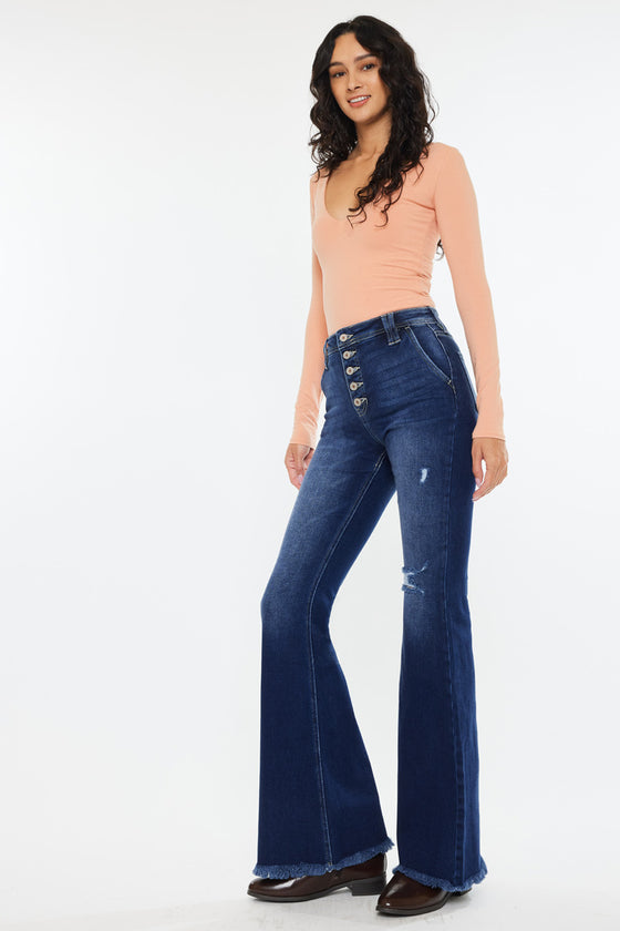 Sianne High Rise Flare Jeans - Official Kancan USA