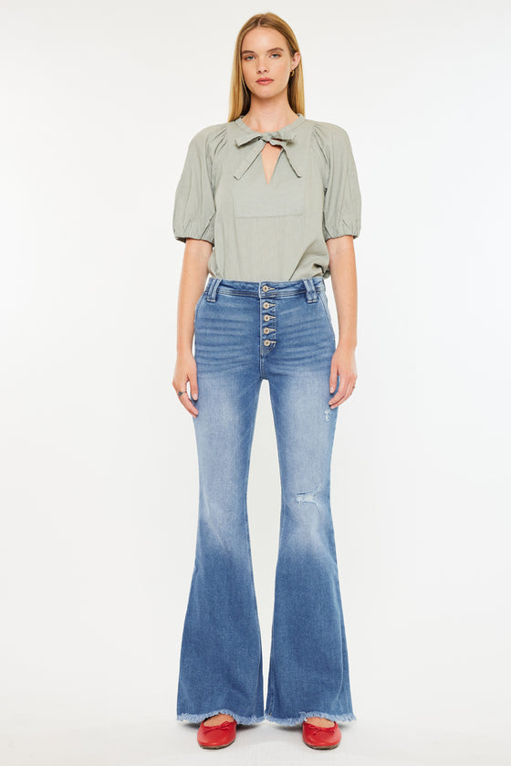 Sianne High Rise Flare Jeans - Official Kancan USA