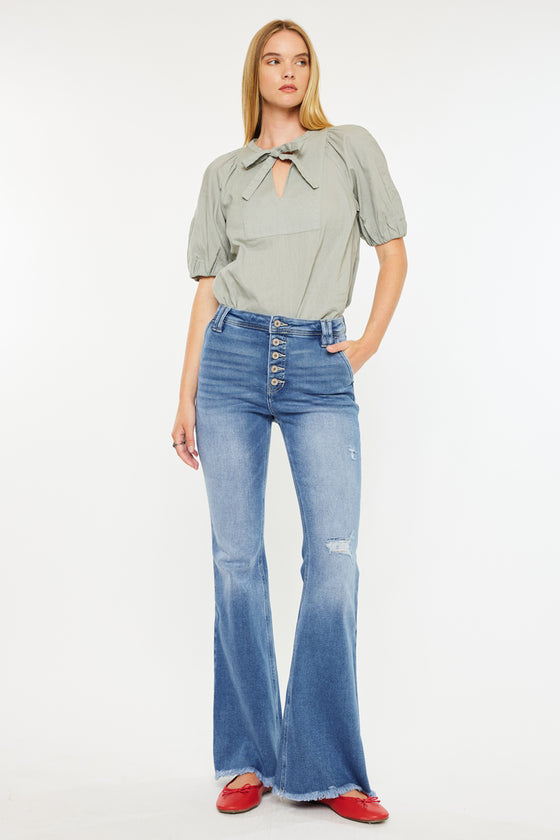 Sianne High Rise Flare Jeans - Official Kancan USA