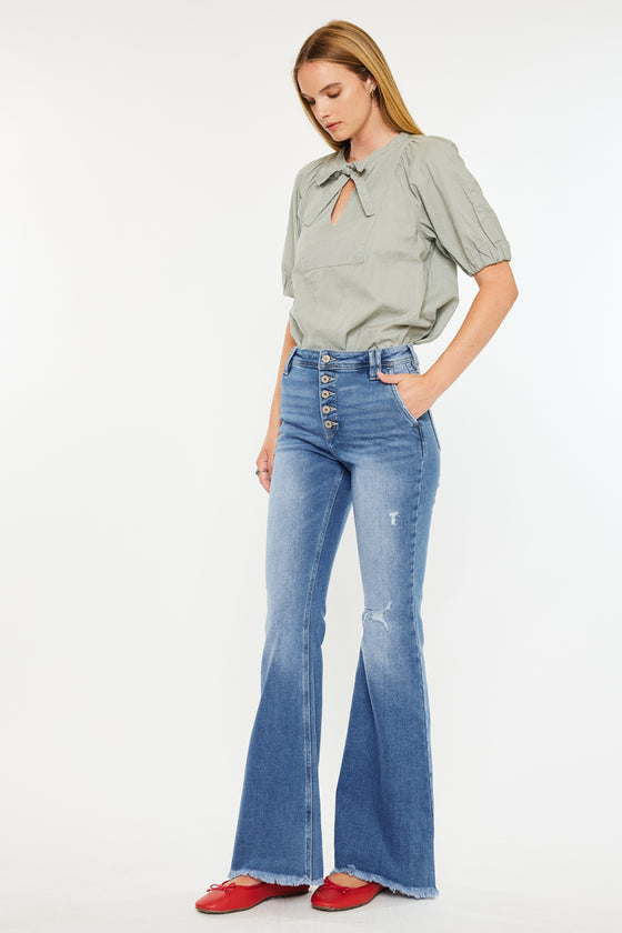 Sianne High Rise Flare Jeans - Official Kancan USA