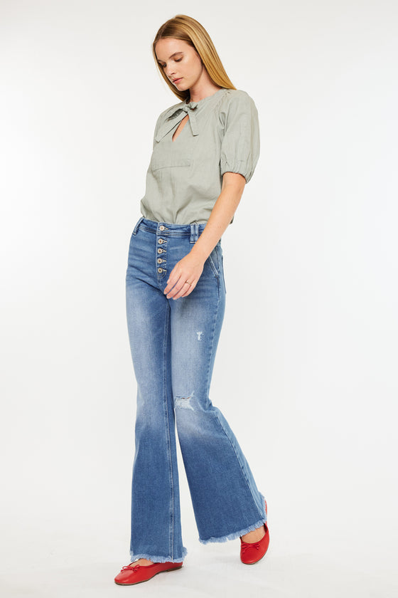 Sianne High Rise Flare Jeans - Official Kancan USA