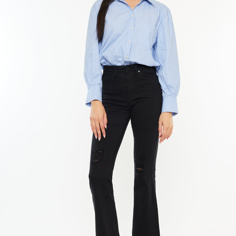 Crystal High Rise Bootcut Jeans (Petite) - Official Kancan USA
