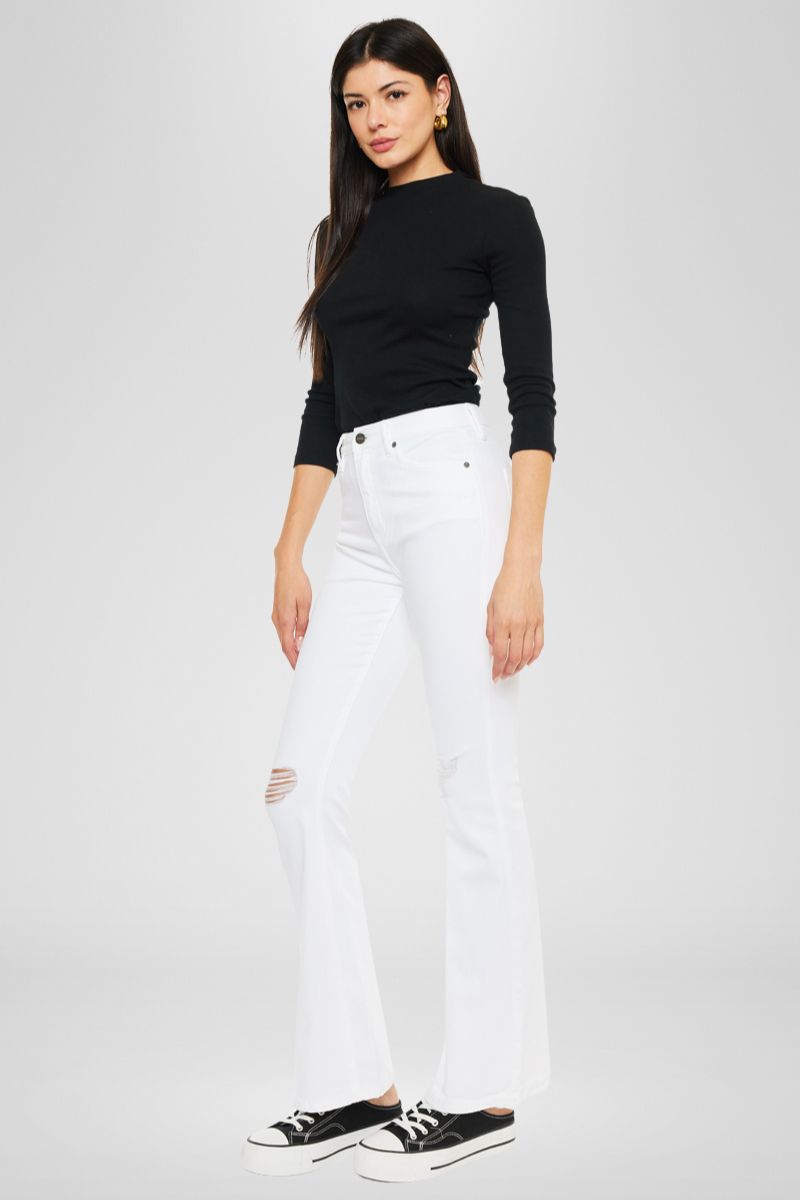 Crystal High Rise Bootcut Jeans (Petite) - Official Kancan USA