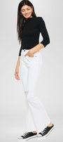 Crystal High Rise Bootcut Jeans (Petite) - Official Kancan USA