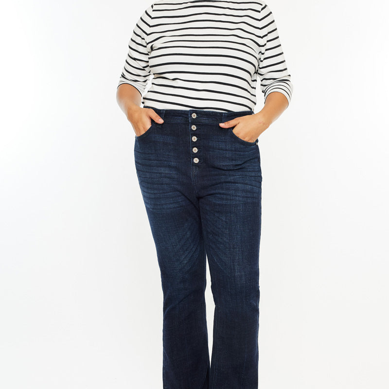 Teresa High Rise Bootcut Jeans (Plus Size) - Official Kancan USA